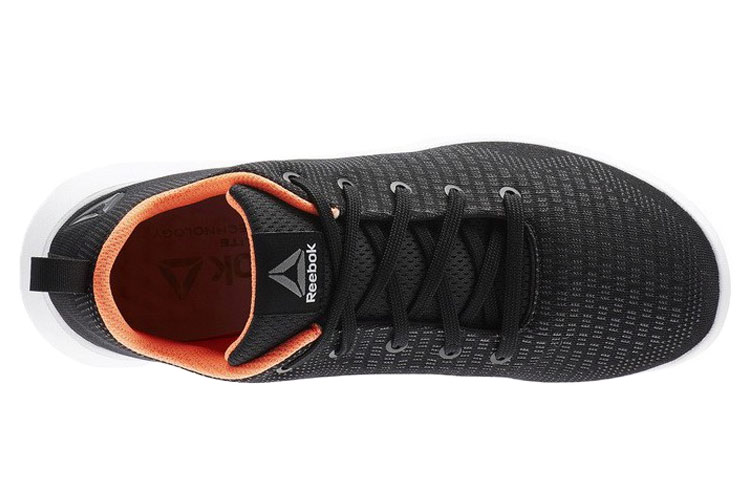 Shop Reebok Dmx Lite 防滑耐磨 低筒休閒跑步鞋 女款 黑橙