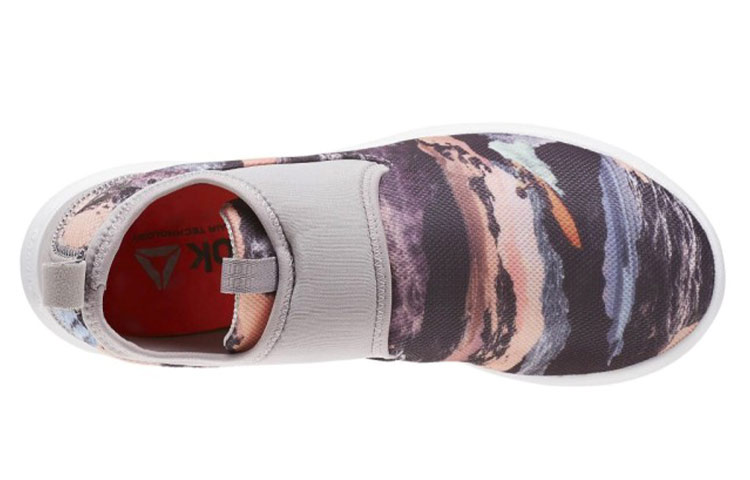 Shop (W) Reebok DMX Lite Walk Slip 'Gris Rosa' BD1650