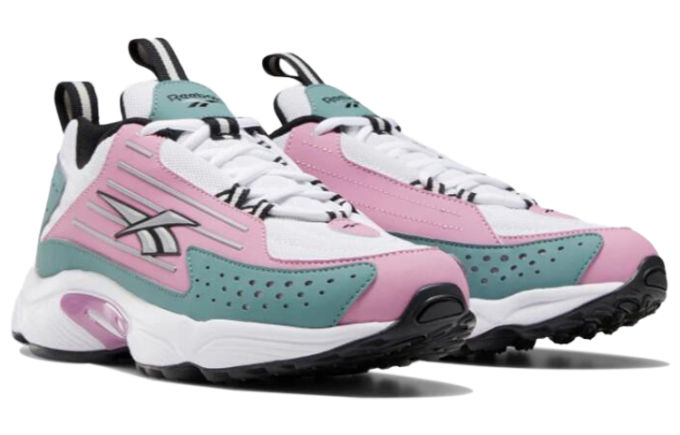 Lookbook (W) Reebok DMX Series 2200 Hardloopschoenen Wit/Groen/Roze EF3012