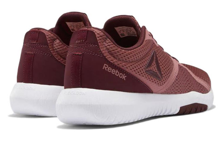 Shop Reebok Flexagon Force 防滑耐磨 低筒 訓練鞋 女款 酒紅色