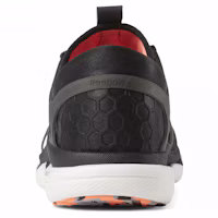 Shop Reebok Floatride Run Flexweave 舒適耐磨跑步鞋 女款 黑橘