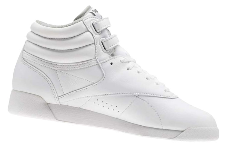 Shop Reebok Freestyle Hi 時尚舒適板鞋 女款 白