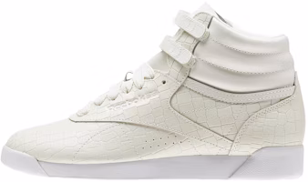 (Women) Reebok Freestyle Hi Crackle 'White' CN2193 (Women) Reebok Freestyle Hi Crackle 'White' CN2193
