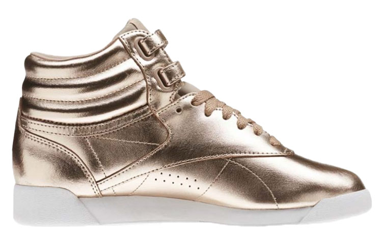 Order (W) Reebok Freestyle Hi 'Gold Comfort' Emas Selesa CN0573