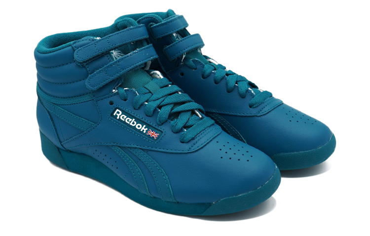 Lookbook Reebok Freestyle Hi 舒適耐磨板鞋 女款 靛藍