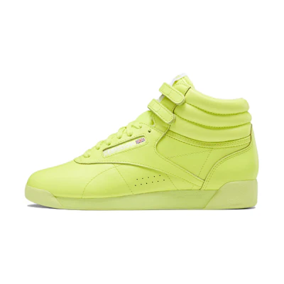 (W) Reebok Freestyle High 'Solar Acid Yellow'