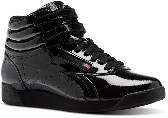 Reebok Freestyle Hi Patent 高幫休閒板鞋 女款 黑 Lookbook Reebok Freestyle Hi Patent 高幫休閒板鞋 女款 黑