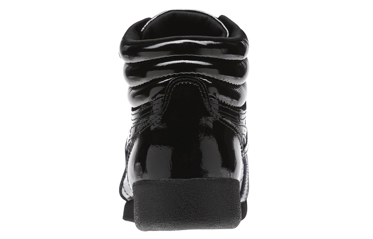 Shop Reebok Freestyle Hi Patent 高幫休閒板鞋 女款 黑