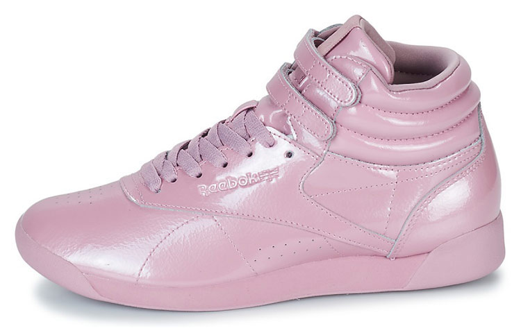 (Women) Reebok Freestyle Hi 'Patent Leather Pink Purple Velcro' CN3992