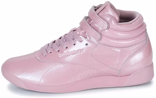 (Women) Reebok Freestyle Hi 'Patent Leather Pink Purple Velcro' CN3992 (Women) Reebok Freestyle Hi 'Patent Leather Pink Purple Velcro' CN3992