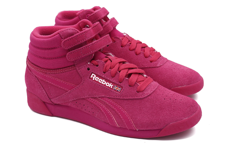 Lookbook Reebok Freestyle Hi 舒適耐磨板鞋 女款 玫瑰粉