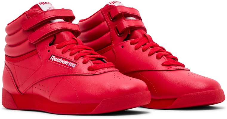 (W) Reebok Freestyle HI "Merah" 100069707 Cheap (W) Reebok Freestyle HI "Merah" 100069707