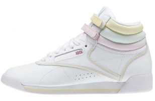 (Women) Reebok Freestyle Hi GLOW White DV3781 (Women) Reebok Freestyle Hi GLOW White DV3781