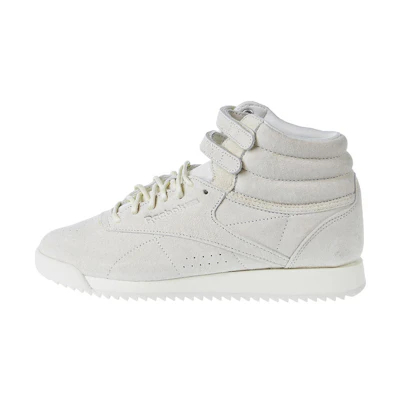(W) Reebok Freestyle Hi Ripple 'Cream'