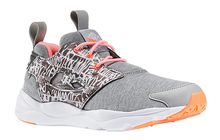 Lookbook (Women) Reebok Furylite Graphic 'Grey Pink' BD2419