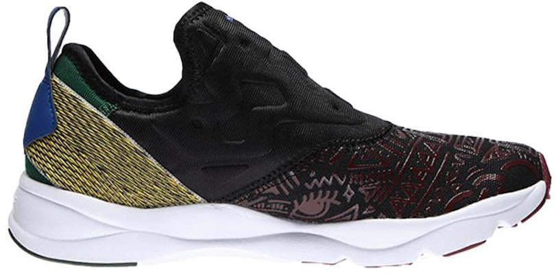 (Women) Reebok Furylite Slip On 'Black Purple Yellow' AR1709 Order (Women) Reebok Furylite Slip On 'Black Purple Yellow' AR1709