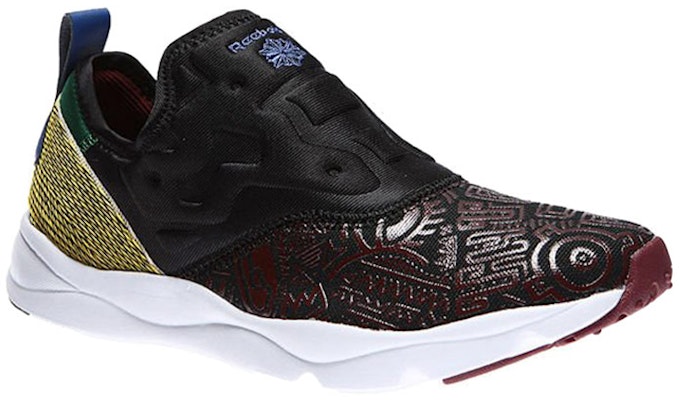 (Women) Reebok Furylite Slip On 'Black Purple Yellow' AR1709 Lookbook (Women) Reebok Furylite Slip On 'Black Purple Yellow' AR1709