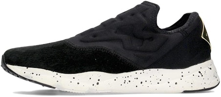 (Women) Reebok Furylite Slip On 'Comfort Durable Running Shoe Black' V69633 (Women) Reebok Furylite Slip On 'Comfort Durable Running Shoe Black' V69633