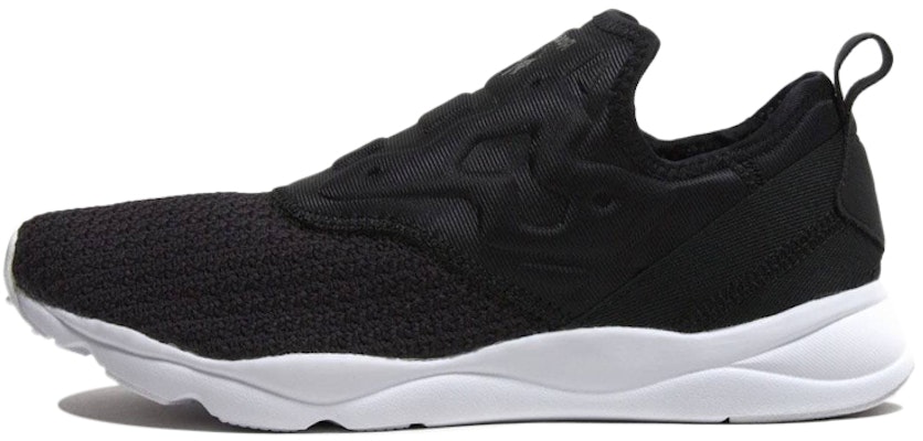 (Women) Reebok Furylite Slip On 'Stitch Black Comfort Running' BS5305 Buy (Women) Reebok Furylite Slip On 'Stitch Black Comfort Running' BS5305