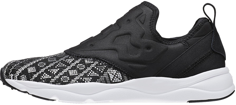(Women) Reebok Furylite Slip On Gt Running Shoes Black/White BD4460 Buy (Women) Reebok Furylite Slip On Gt Running Shoes Black/White BD4460