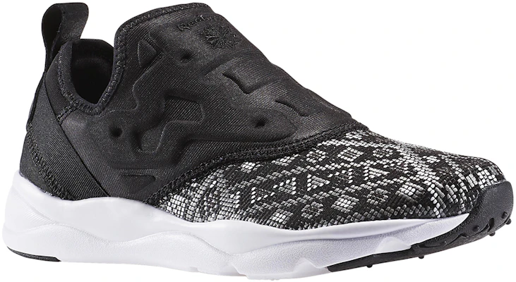 (W) Reebok Furylite Slip On GT Kasut Lari Hitam/Putih BD4460 Lookbook (W) Reebok Furylite Slip On GT Kasut Lari Hitam/Putih BD4460