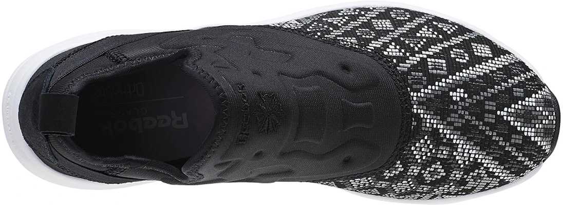 (W) Reebok Furylite Slip On GT Kasut Lari Hitam/Putih BD4460 Shop (W) Reebok Furylite Slip On GT Kasut Lari Hitam/Putih BD4460