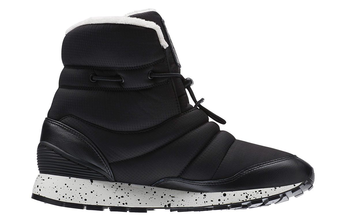 (W) Reebok Gl Puff Boot Running Shoes Black/White 圖 2