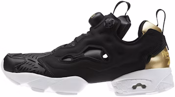(Women) Reebok Instapump Fury Cutouts Running Shoes Black CM9816 (Women) Reebok Instapump Fury Cutouts Running Shoes Black CM9816