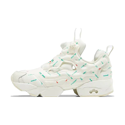 (W) Reebok insta pump fury Sports Casual Shoes 'White Green'