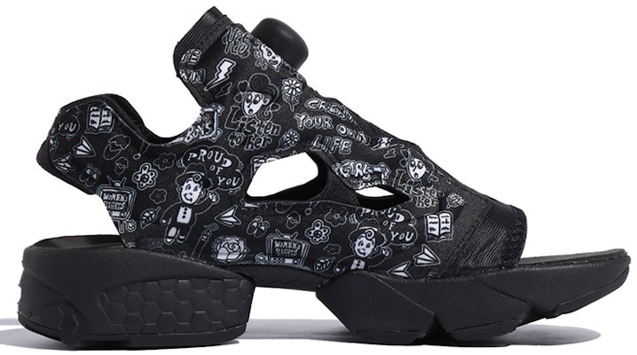 (Women) Reebok Instapump Fury Sandal 'Black White' FW6018 Order (Women) Reebok Instapump Fury Sandal 'Black White' FW6018