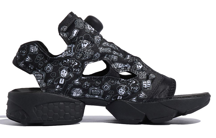 Order (W) Reebok Instapump Fury Sandal ''Nero Bianco'' FW6018