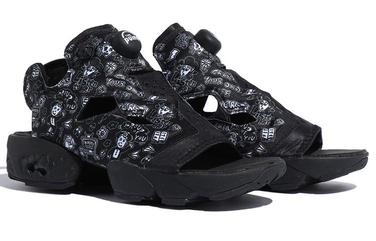 Lookbook (W) Reebok Instapump Fury Sandal ''Nero Bianco'' FW6018