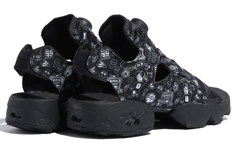 Shop (W) Reebok Instapump Fury Sandal ''Nero Bianco'' FW6018