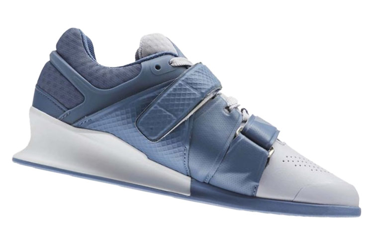 Shop Reebok Legacy Lifter 舒適耐磨低筒舉重鞋 女款 灰藍