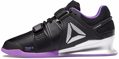 (Women) Reebok Legacy Lifter Low-Top Weightlifting Shoes Black/Purple DV6231 (Women) Reebok Legacy Lifter Low-Top Weightlifting Shoes Black/Purple DV6231