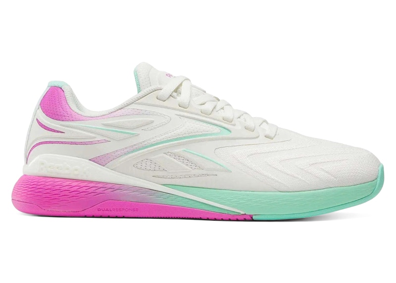(Women) Reebok Nano X5 Edge Chalk Virtual Pink Aqua 100249420