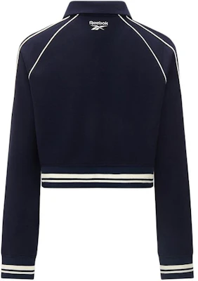 (W) リーボック ネイビー カジュアル ニット フルジップ ショートジャケット 折り襟 24SRC102WGN2 Lookbook (W) リーボック ネイビー カジュアル ニット フルジップ ショートジャケット 折り襟 24SRC102WGN2