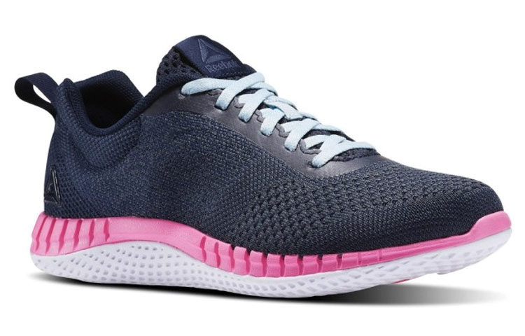 Lookbook (W) Reebok Print Run Prime Ultraknit 'Biru Pink' Sneakers Wanita & Pria BS9112