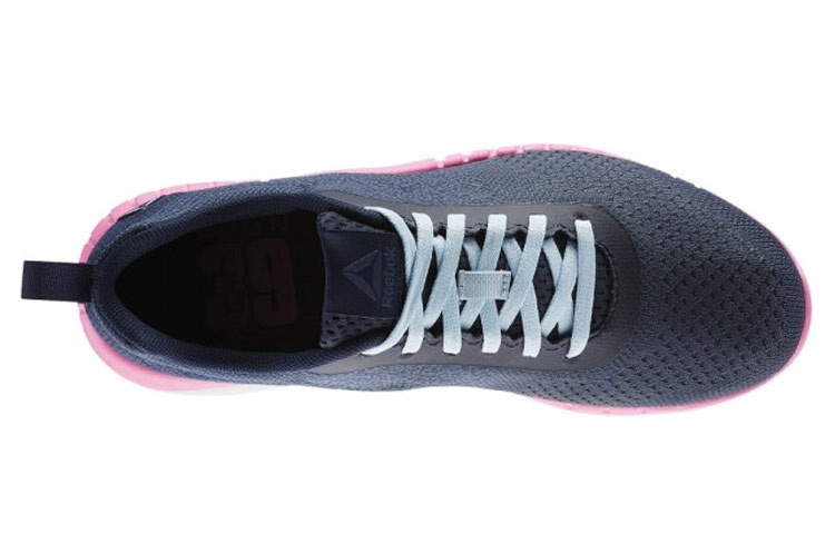 Shop (W) Reebok Print Run Prime Ultraknit 'Biru Pink' Sneakers Wanita & Pria BS9112