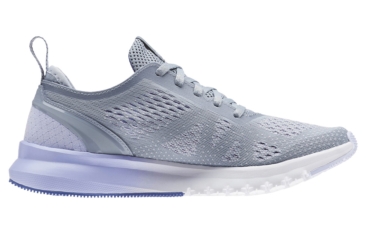 Order (W) リーボック プリントスムーズ クリップ ULTK グレー ローカット ランニング BS8581