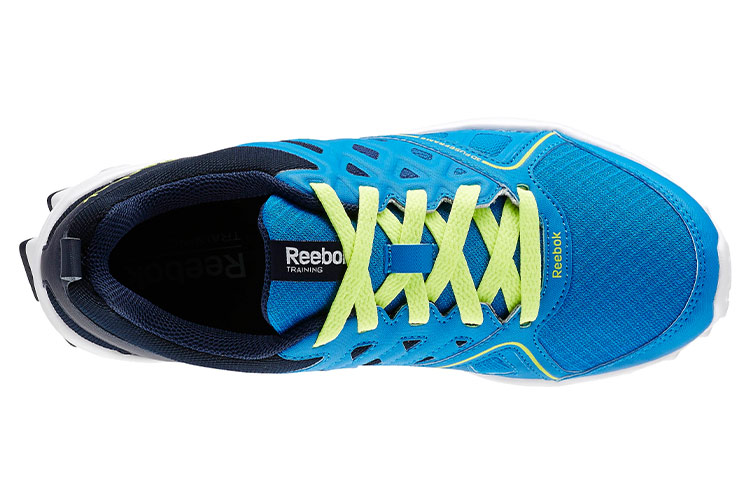 Shop Reebok Realflex Train 3.0 舒適輕便跑步鞋 女款 藍黑