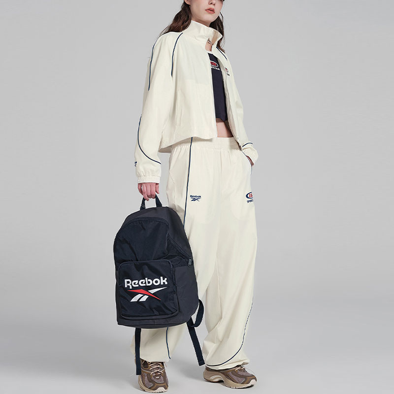 Shop (W) 锐步复古拼色拉链夹克 米白色 24SRC104WGW1