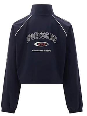 (W) Reebok 复古撞色拉链短款夹克 - 海军蓝 24SRC104WGN2 Lookbook (W) Reebok 复古撞色拉链短款夹克 - 海军蓝 24SRC104WGN2