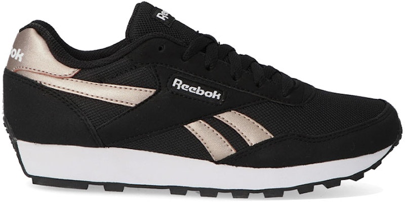 Reebok 女款 Rewind Run 黑色休閒低幫運動鞋 Order Reebok 女款 Rewind Run 黑色休閒低幫運動鞋