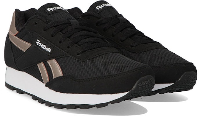 Reebok 女款 Rewind Run 黑色休閒低幫運動鞋 Shop Reebok 女款 Rewind Run 黑色休閒低幫運動鞋
