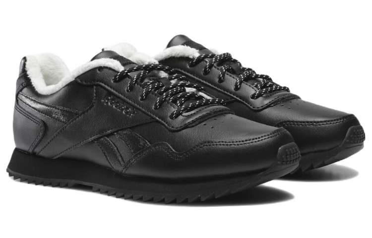 Lookbook Reebok Royal Glide Ripple 舒適 耐磨 低筒 跑步鞋 女款 黑色
