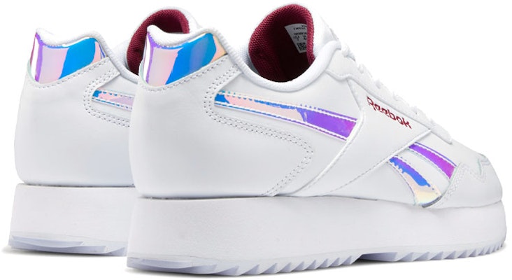 Reebok Royal Glide Ripple 減震耐磨防滑 低幫運動鞋 女款 白 Shop Reebok Royal Glide Ripple 減震耐磨防滑 低幫運動鞋 女款 白