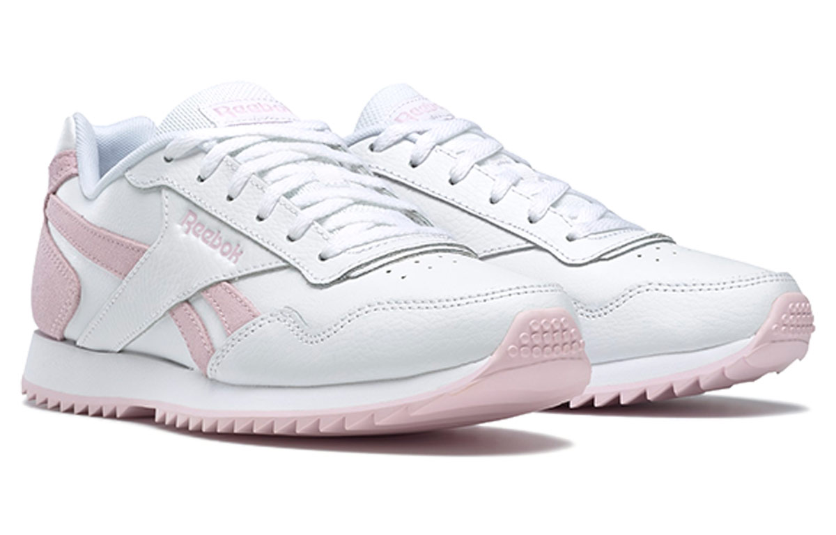 Lookbook Reebok Royal Glide Ripple 女款 白粉色 跑步鞋