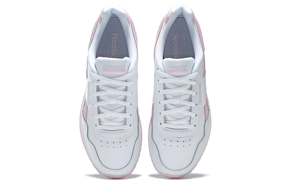 Shop Reebok Royal Glide Ripple 女款 白粉色 跑步鞋