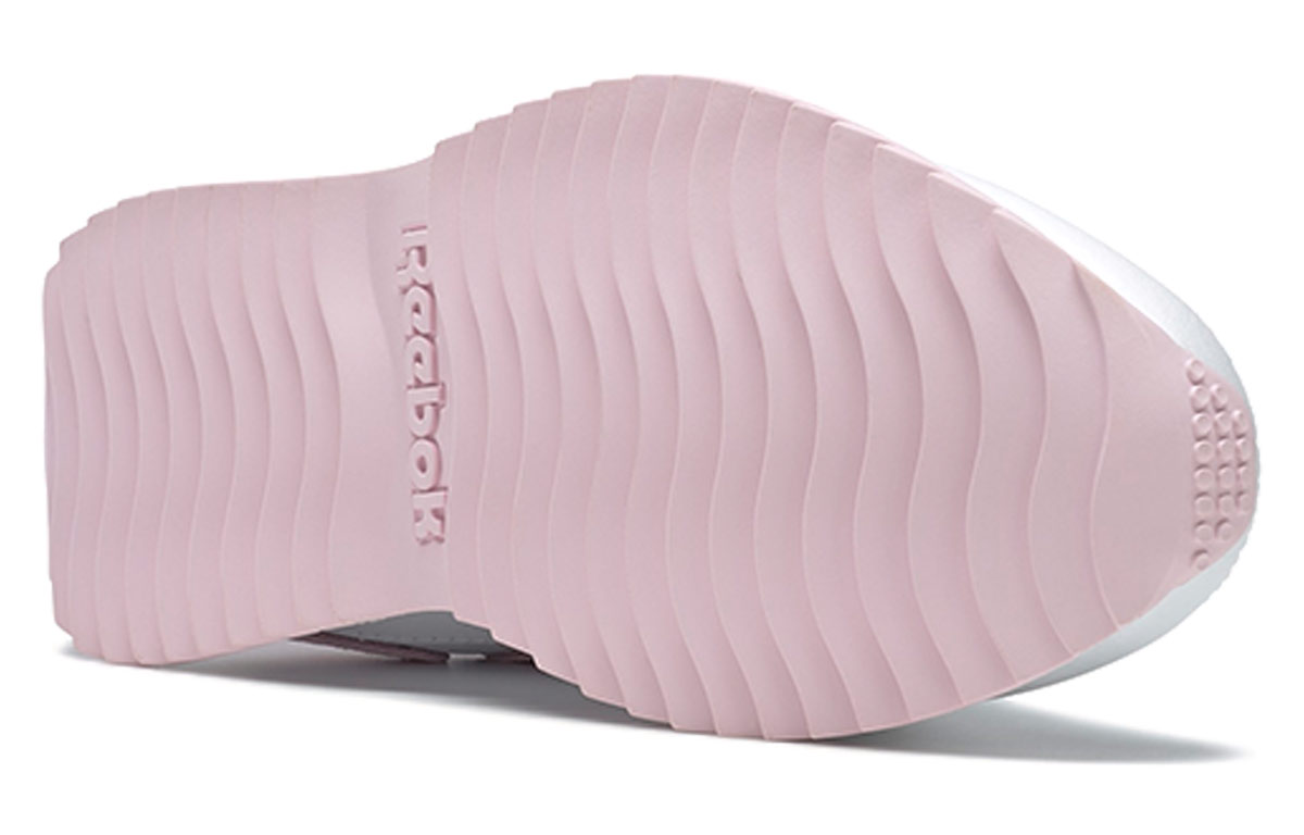 Details for Reebok Royal Glide Ripple 女款 白粉色 跑步鞋
